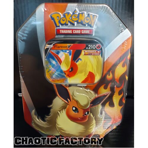 Pokemon TCG Eevee Evolutions Tin Flameon GX