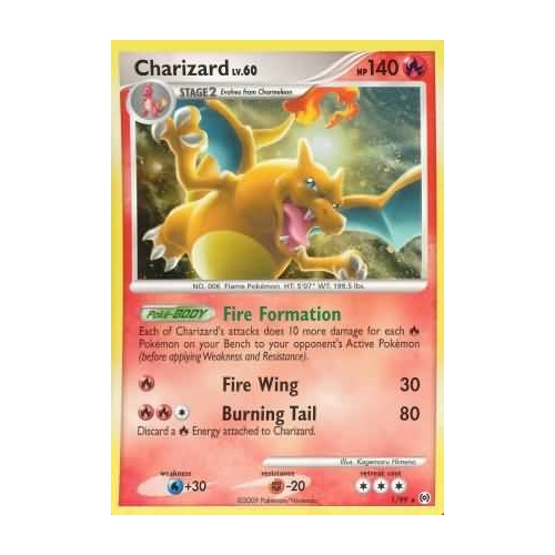 Charizard - 1/99 - Holo Rare Platinum: Arceus NM