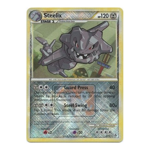 2010 STEELIX Cross-Hatch League Promo 24/95 HGSS UNLEASHED NM