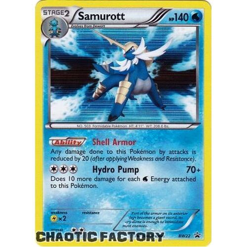 Samurott - BW22 - Holo Promo NM