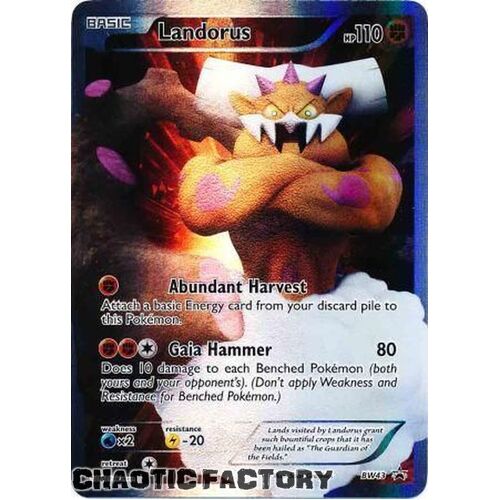 Landorus - BW43 - Full Art Promo LP