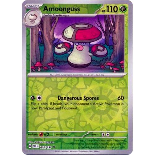 Amoonguss - 010/197 - Uncommon Reverse Holo NM