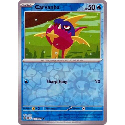 Carvanha - 046/197 - Common Reverse Holo NM