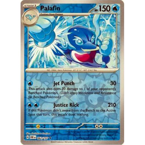 Palafin - 062/197 - Holo Rare Reverse Holo NM