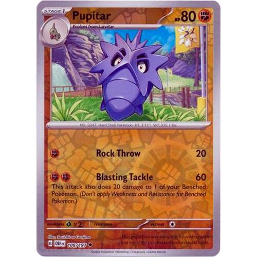 Pupitar - 106/197 - Uncommon Reverse Holo NM