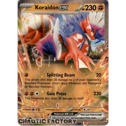 Koraidon ex - 124/197 - Ultra Rare NM