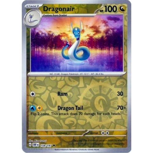 Dragonair - 158/197 - Uncommon Reverse Holo NM