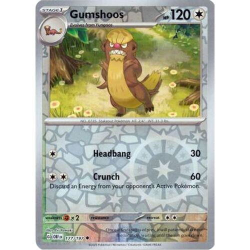 Gumshoos - 177/197 - Uncommon Reverse Holo NM