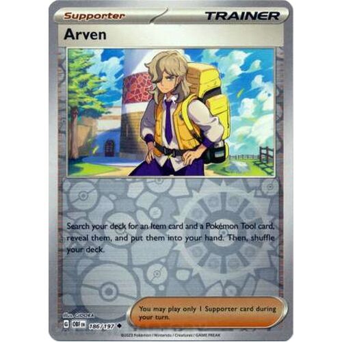 Arven - 186/197 - Uncommon Reverse Holo NM