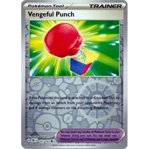 Vengeful Punch - 197/197 - Uncommon Reverse Holo NM