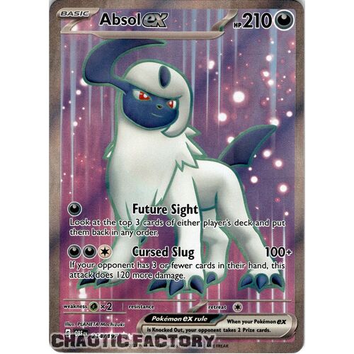 Absol ex - 214/197 - Full Art Secret Rare NM