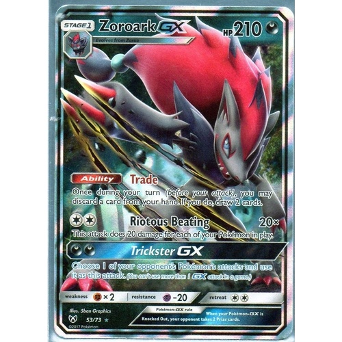 POKEMON TCG Zoroark GX - 53/73 - Ultra Rare NM