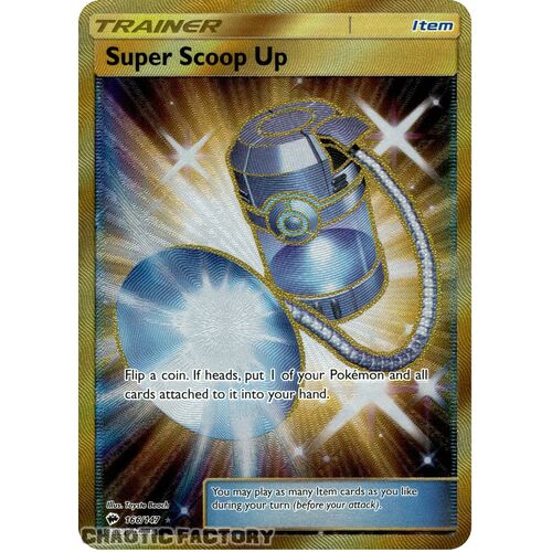 Super Scoop Up - 166/147 - Secret Rare NM Burning Shadows