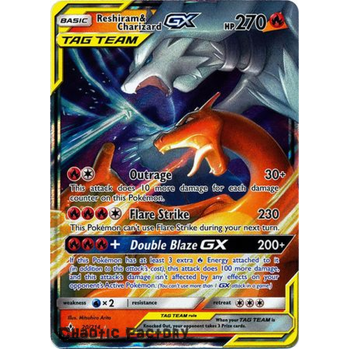 Pokemon TCG Reshiram & Charizard GX - 20/214 - Ultra Rare NM