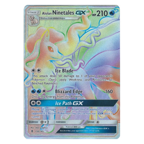 Alolan Ninetales GX - 150/145 - Hyper Rare NM