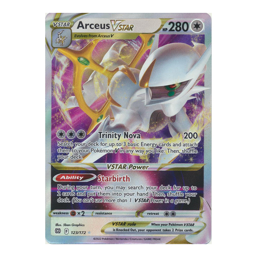 Arceus VSTAR - 123/172 - Ultra Rare NM