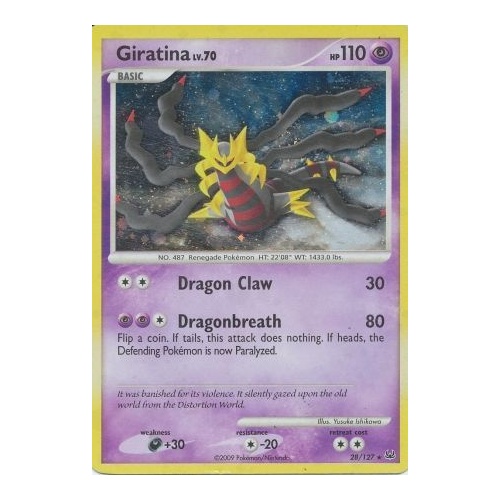 Giratina - 28/127 - Holo Rare Theme Deck Exclusive LP