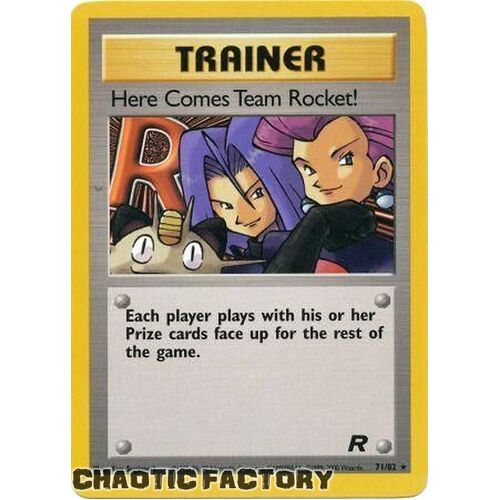 Here Comes Team Rocket! - 71/82 - Rare Unlimited NM