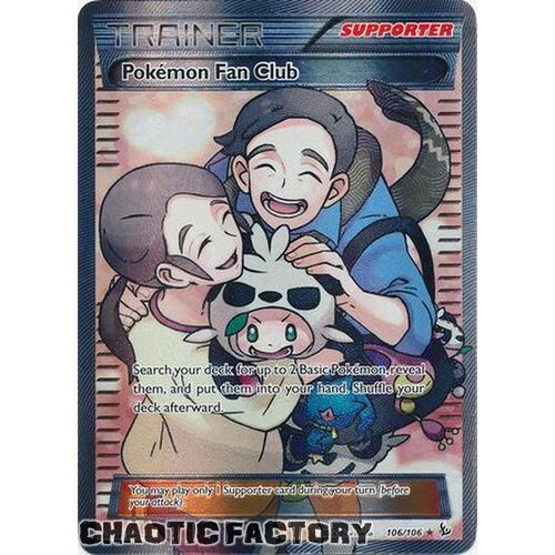 Pokemon Fan Club - 106/106 - Full Art Ultra Rare NM