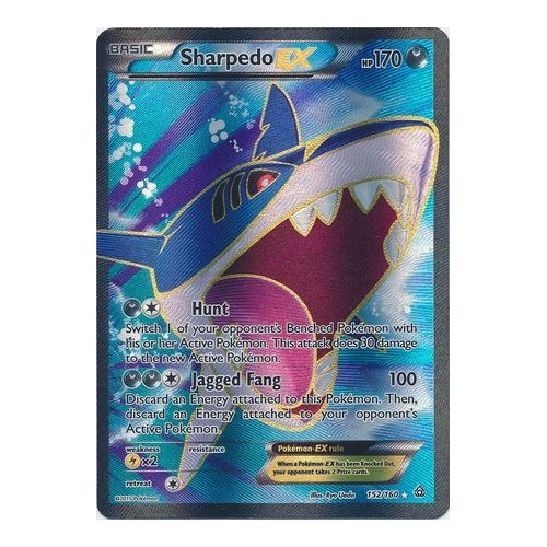 Sharpedo EX - 152/160 - Full Art Ultra Rare NM