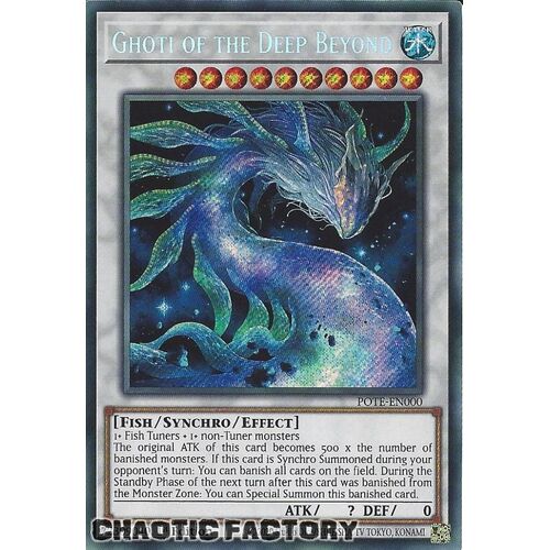 POTE-EN000 Ghoti of the Deep Beyond Secret Rare 1st Edition NM