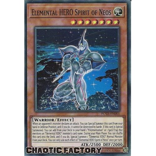 POTE-EN001 Elemental HERO Spirit of Neos Super Rare 1st Edition NM