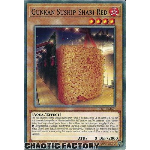 POTE-EN026 Gunkan Suship Shari Red Common 1st Edition NM