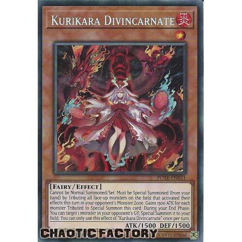 POTE-EN031 Kurikara Divincarnate Secret Rare 1st Edition NM