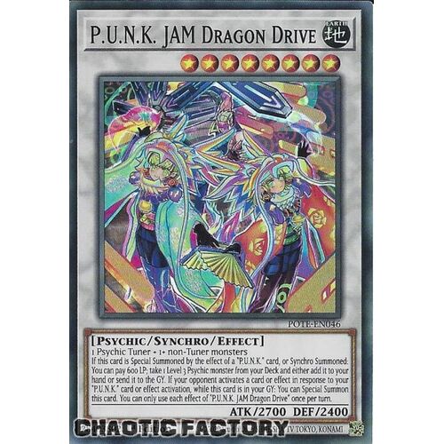 POTE-EN046 P.U.N.K. Jam Dragon Drive Super Rare 1st Edition NM