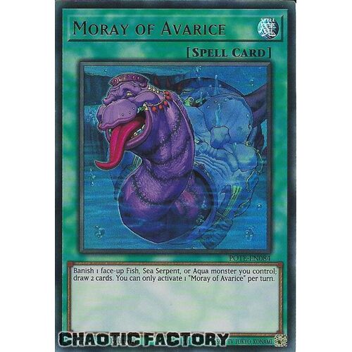 POTE-EN084 Moray of Avarice Ultra Rare 1st Edition NM