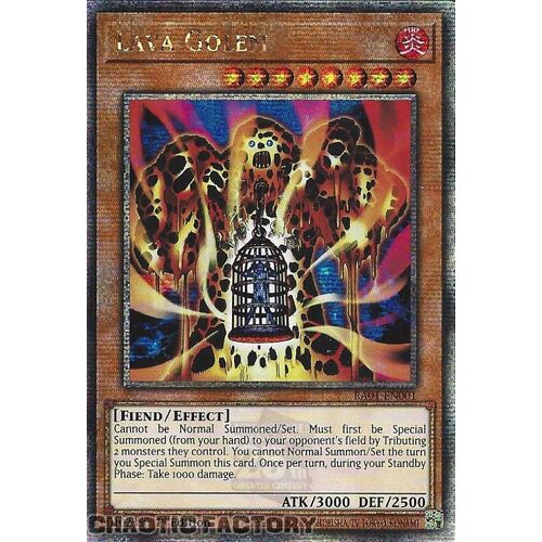 Quarter Century Secret Rare RA01-EN001 Lava Golem 1st Edition NM