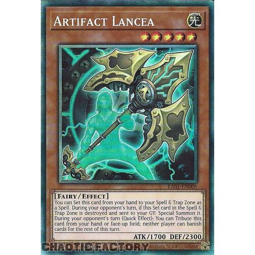 COLLECTOR'S Rare RA01-EN006 Artifact Lancea 1st Edition NM