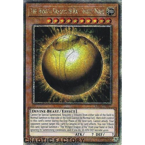 Quarter Century Secret Rare RA01-EN007 The Winged Dragon of Ra - Sphere Mode 1st Edition NM