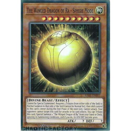 RA01-EN007 The Winged Dragon of Ra - Sphere Mode Super Rare 1st Edition NM