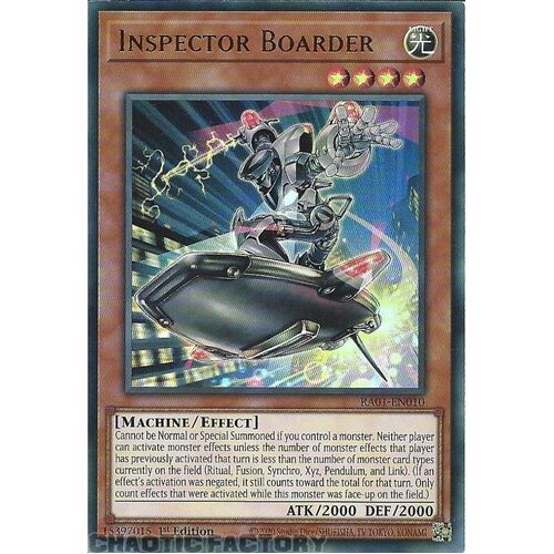 RA01-EN010 Inspector Boarder ULTRA Rare 1st Edition NM