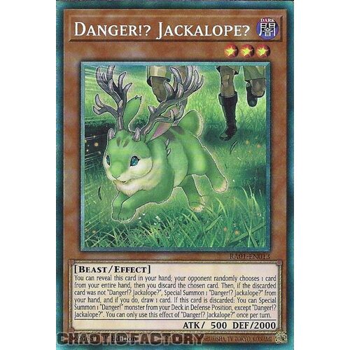 COLLECTOR'S Rare RA01-EN013 Danger!? Jackalope? 1st Edition NM