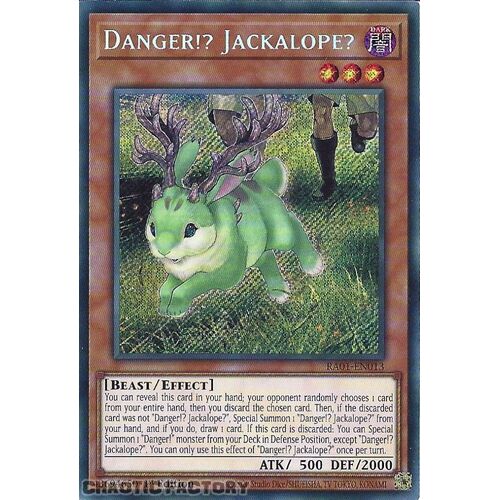 RA01-EN013 Danger!? Jackalope? Secret Rare 1st Edition NM