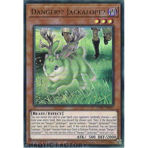 RA01-EN013 Danger!? Jackalope? ULTRA Rare 1st Edition NM