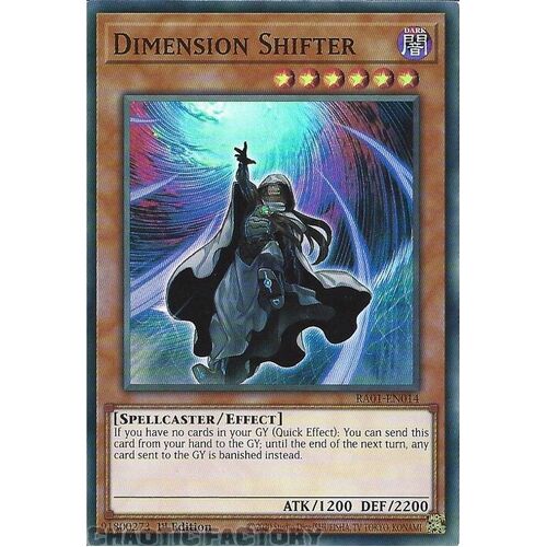 RA01-EN014 Dimension Shifter Super Rare 1st Edition NM