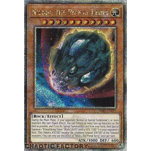 Quarter Century Secret Rare RA01-EN015 Nibiru, the Primal Being 1st Edition NM