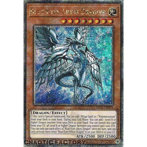 Quarter Century Secret Rare RA01-EN016 Blue-Eyes Abyss Dragon 1st Edition NM