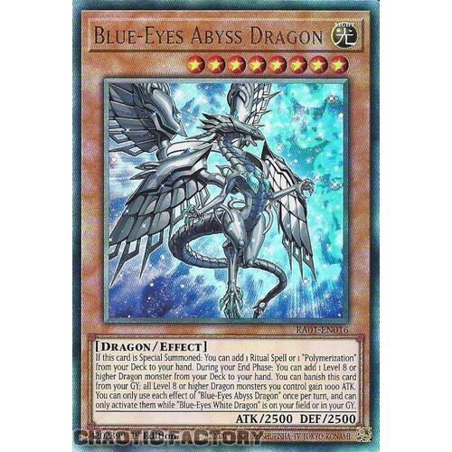 ULTIMATE Rare RA01-EN016 Blue-Eyes Abyss Dragon 1st Edition NM