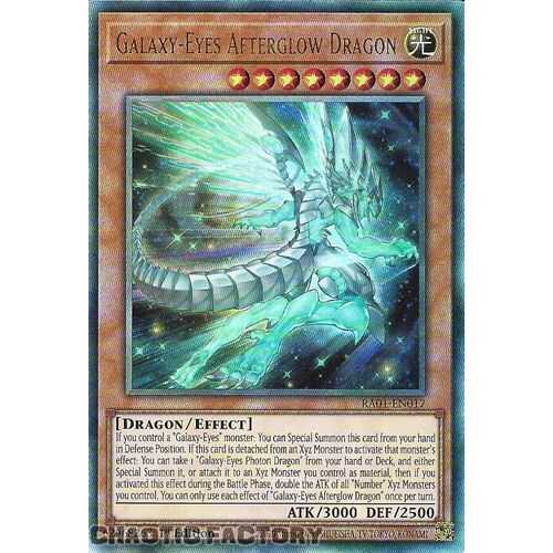 ULTIMATE Rare RA01-EN017 Galaxy-Eyes Afterglow Dragon 1st Edition NM