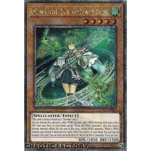 Quarter Century Secret Rare RA01-EN018 Wynn the Wind Channeler 1st Edition NM