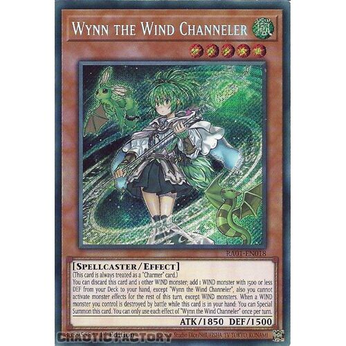 RA01-EN018 Wynn the Wind Channeler Secret Rare 1st Edition NM