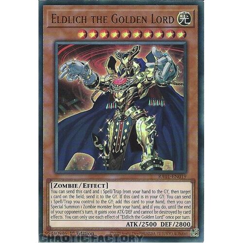 RA01-EN019 Eldlich the Golden Lord ULTRA Rare 1st Edition NM