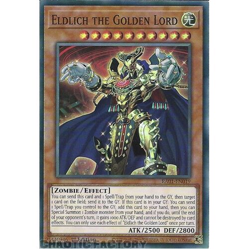 RA01-EN019 Eldlich the Golden Lord Super Rare 1st Edition NM