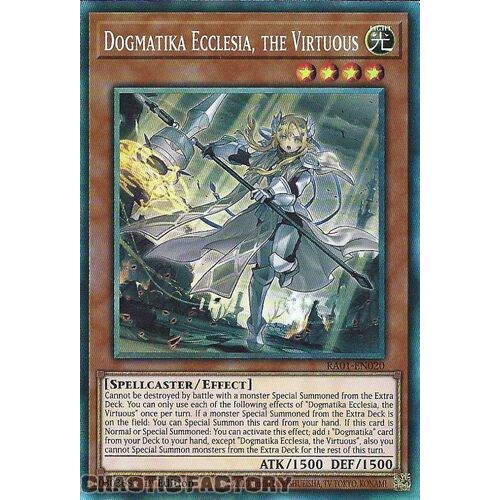 COLLECTOR'S Rare RA01-EN020 Dogmatika Ecclesia, the Virtuous 1st Edition NM