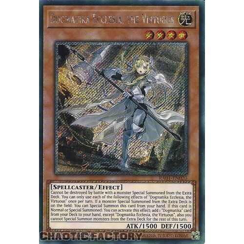 Platinum Secret Rare RA01-EN020 Dogmatika Ecclesia, the Virtuous 1st Edition NM