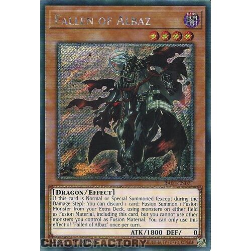 Platinum Secret Rare RA01-EN021 Fallen of Albaz 1st Edition NM